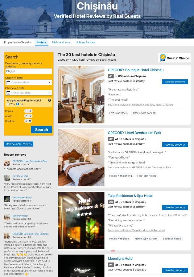 Gregory Boutique Hotel Chişinǎu Buitenkant foto